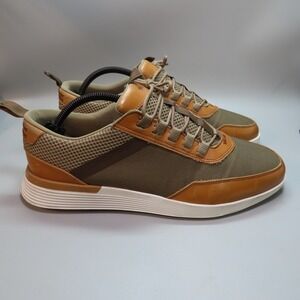 Wolf and Shepherd Crossover Victory Trainer Shoes Leather Khaki Honey Mens 11.5